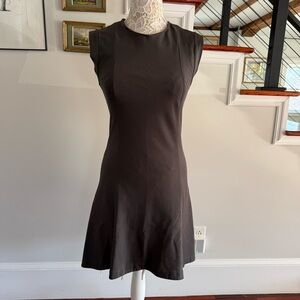 BRUNELLO CUCCINELLI Gray Cotton Blend Dress Made in Italy Small